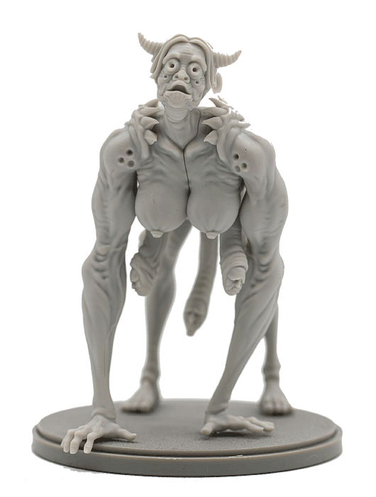50mm Unpainted Resin Miniature For Kingdom Death: Monster (WH387) - Unassembled - View #2