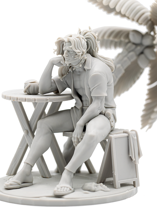 thumbnail interactive-video image 1 of Summer Goth 50mm Base Resin Kingdom Death Miniature Model Unassembled WH467 1 of 3