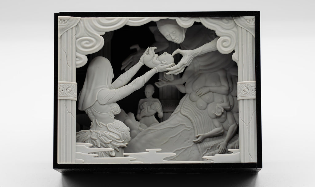 Kingdom Death : Femme Visionnaire En Résine – Édition Limitée 271/500, OOP, Rare
