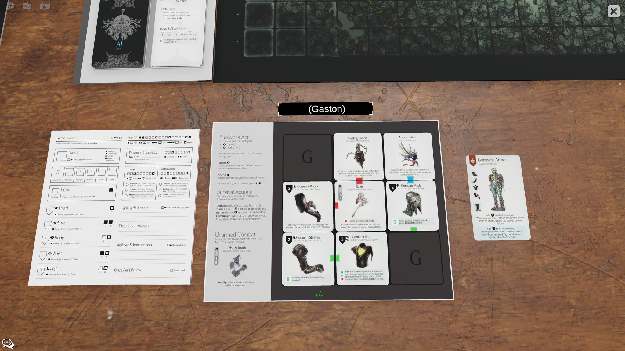 kingdom death gear grid KDS