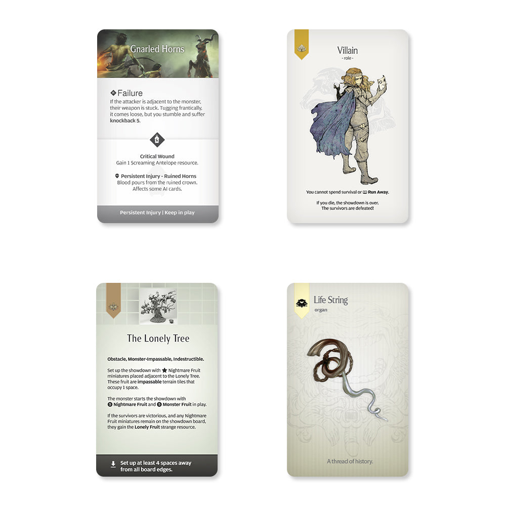 Cartas incluidas no Legendary Card Pack