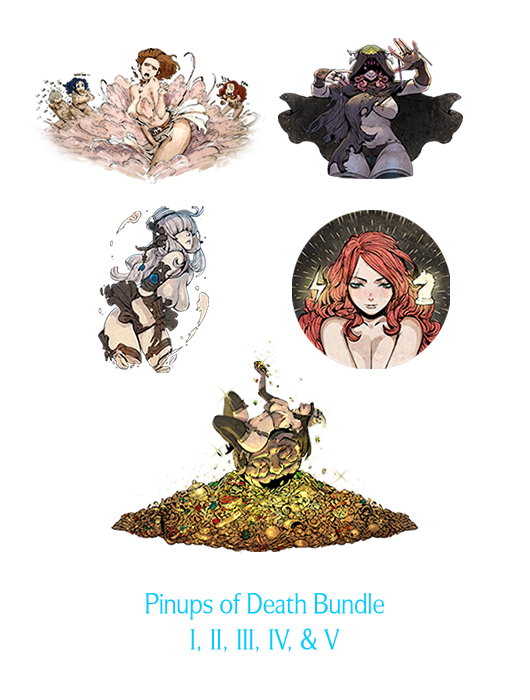 Kingdom Death Monster Pinups of Death IV Kickstarter Board Game